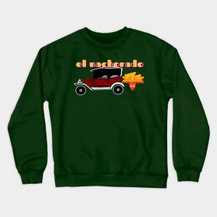 Car  and nachos lover dress Crewneck Sweatshirt